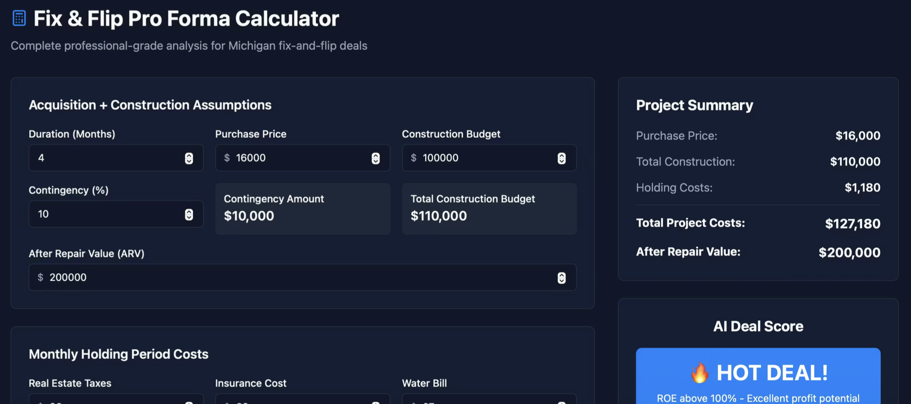 Homestream dashboard view